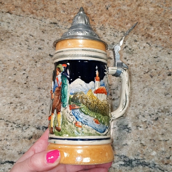 Antique German Beer Stein - Picture 2 of 9